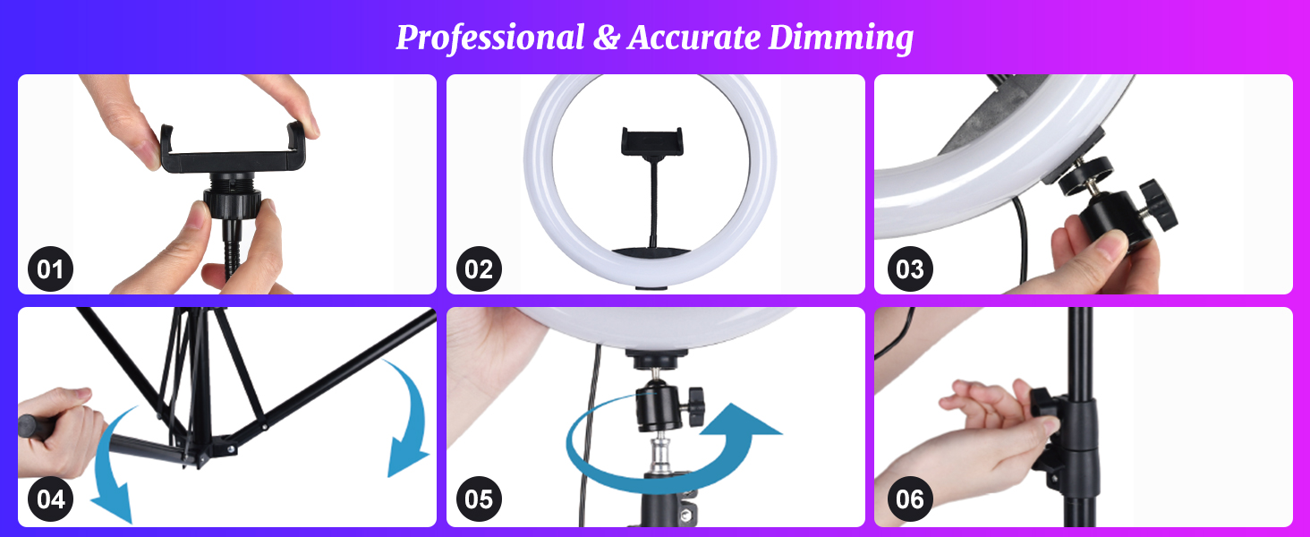 selfie ring light with tripod stand