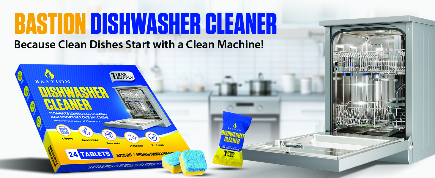 Bastion Dishwasher Cleaner Tablets