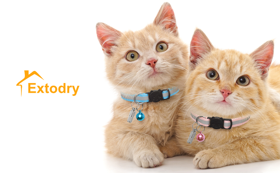 Reflective-Breakaway Cat Collars with Bells