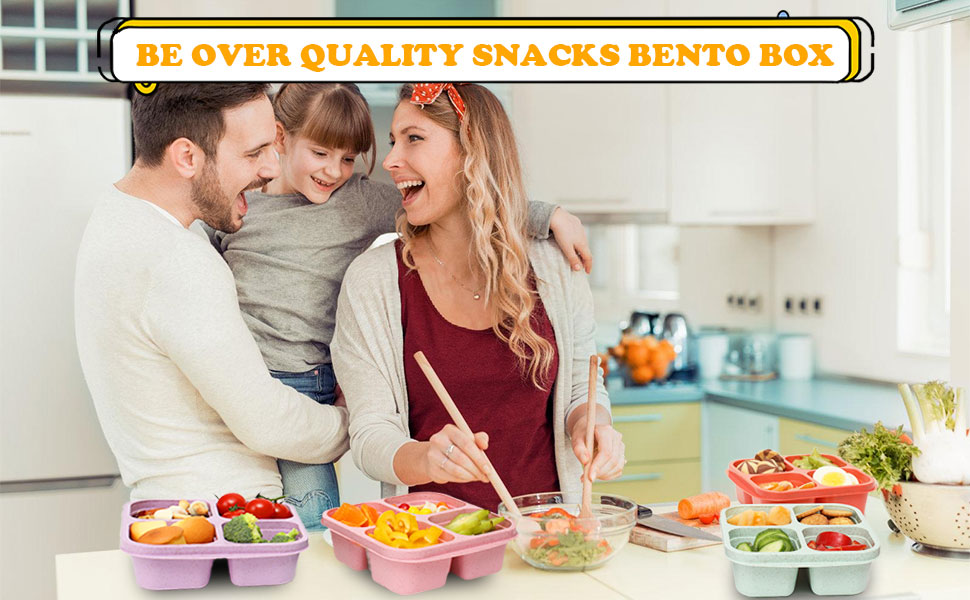 4 Compartment Snack Container