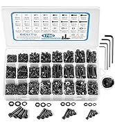 Besitu 1760pcs M2 M3 M4 M5 Metric Screw Assortment, Grade 12.9 Alloy Steel Hex Socket Head Cap Me...