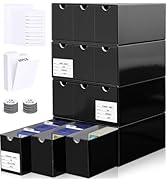 Leyzan Trading Card Storage Box 12 Drawers Cardboard Organizer with Dividers for top loaders, TCG...