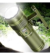 SKYFIRE Rechargeable Spotlight, 13000 Lumens High Lumens Flashlight, 32000mAh 24H Runtime LED Sea...