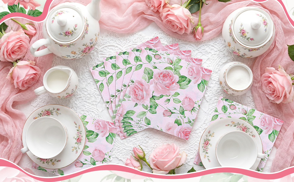 floral napkins