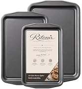RITONIS 3-Piece Non-Stick Carbon Steel Set, BPA-Free Coating, Even Heating, Easy Cleanup, Everyda...