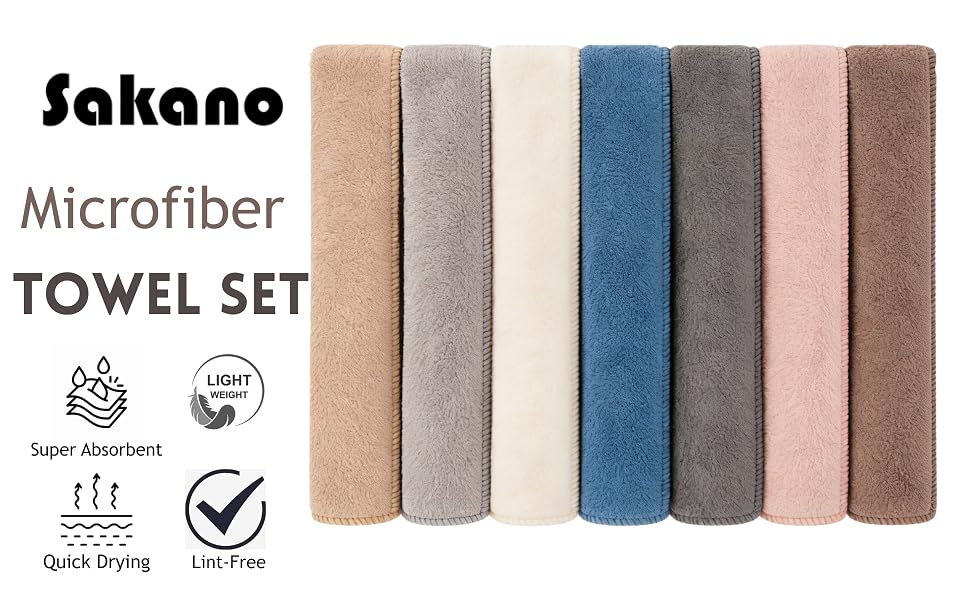 sakano Microfiber Towel Set