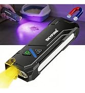 SKYFIRE EDC Flashlight 1200 Lumens Rechargeable, UV Flashlight Multi Color Side Light, Magnetic P...