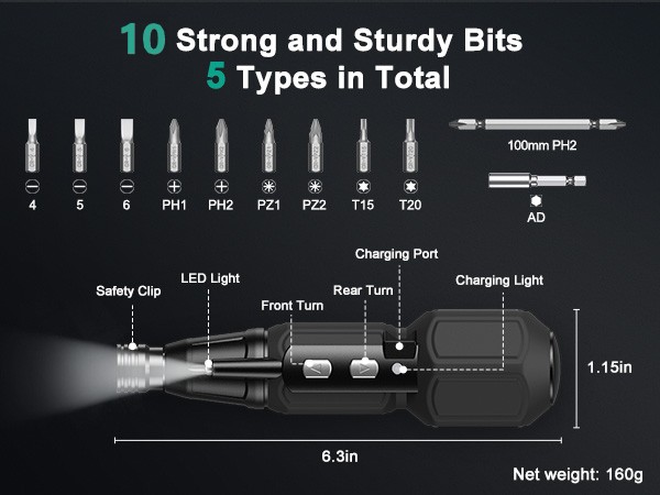 Electric Screwdriver Cordless