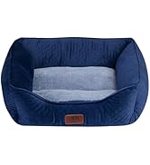 Hollypet Dog Bed Cat Beds for Medium Small Dogs/Puppy Indoor Cats, Microwave Quilted Rectangle Wa...