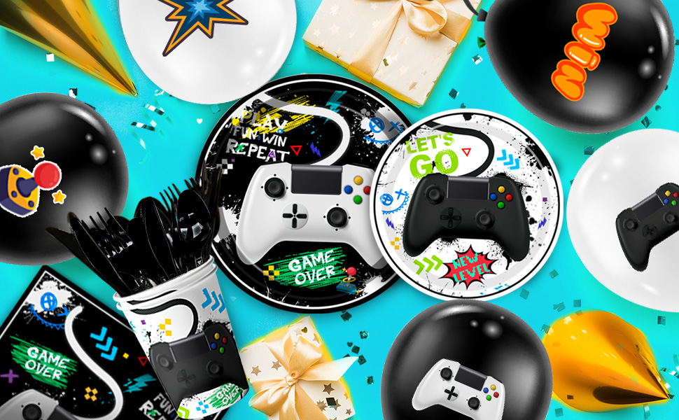 gamer birthday decorations