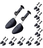 YOLOPLUS+ Plastic Shoe Stretcher Men,10 Pairs Adjustable Shoe Trees for Men Portable Shoe Tree Sh...