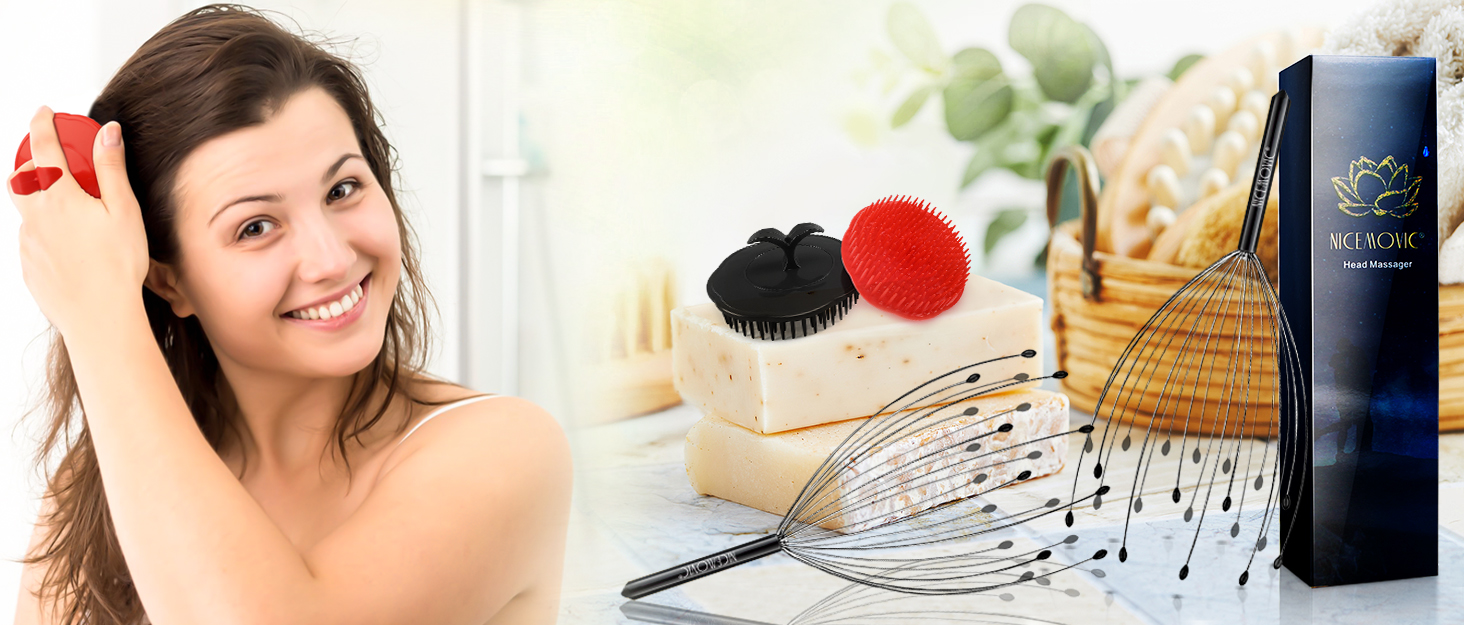 Scalp Scrubber Shampoo Brush