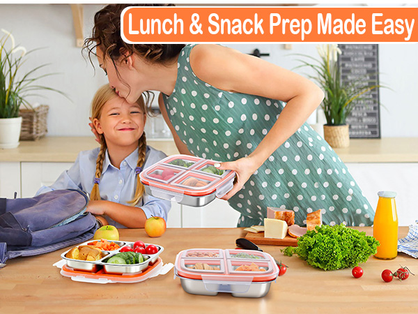 snack containers stainless steel