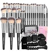 MAANGE Makeup Brush Set 51 PCS Professional Makeup Brushes for Foundation Powder Concealers Eye s...