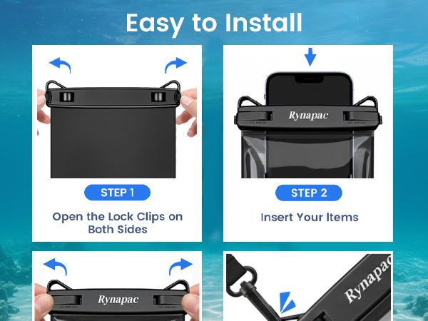 waterproof phone pouch floating