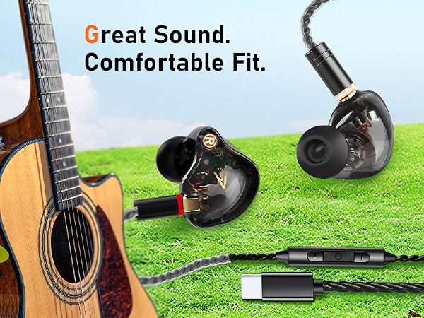 Audiovance Vibes 202 Black_HiFi Wired Earbuds