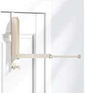 KitchLife Folding Clothes Drying Rack Over The Door - Fit for 1 3/8" Door, Foldable Travel Hanger...