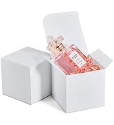 MESHA 3x3x3'' 100PC Cardboard Gift Boxes with Lids, Small for Bridesmaid Groomsmen Gifts,Cupcakes...