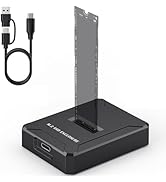 M.2 NVMe & SATA to USB C Docking Station, M.2 SSD to USB A & C Reader Adapter for Size 22110 2280...