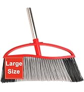 MuLing Outdoor Heavy Duty Broom, 15.7" All-Terrain Sweeper Featuring a Wide Angle Broom Design, L...