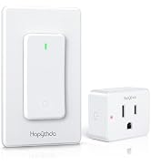 HAPYTHDA Remote Control Outlet, Wireless Wall Mounted Light Switch, 15A/1500W Remote Plug in On O...