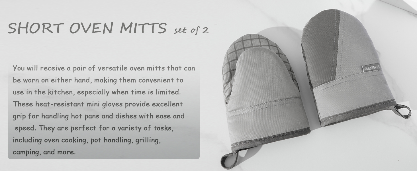 silicone oven mitts pair