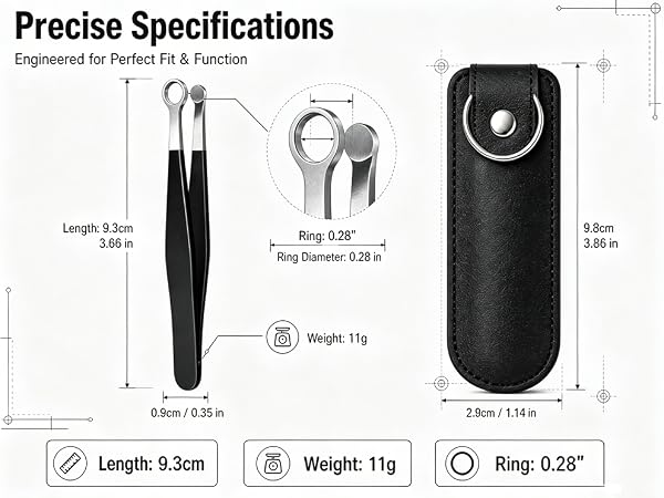 Size & Weight for Liangery Nose Hair Trimmer