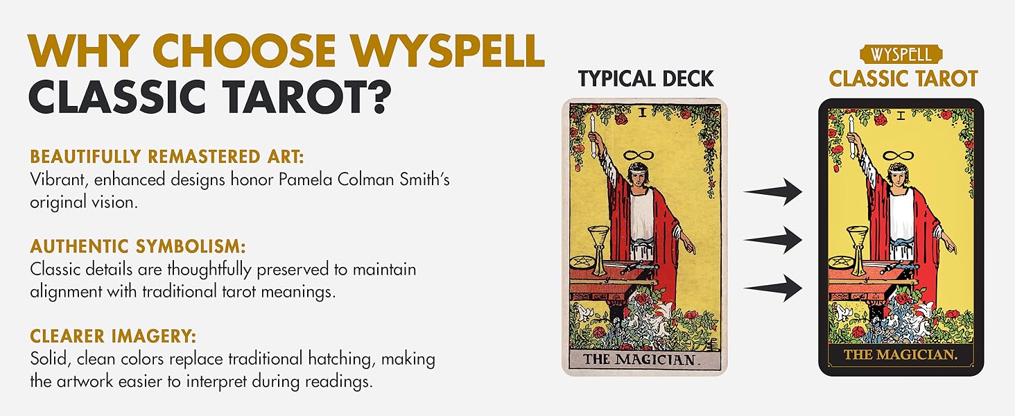beginner tarot deck with meanings classic tarot wyspell tarot deck with guide book dark tarot deck