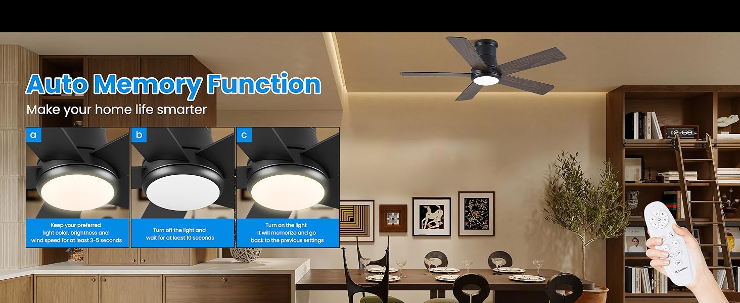 ceiling fans with lights and remote