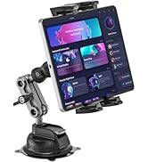 BAISHUN Tablet Mount for Truck, Heavy Duty Super Suction Cup/Adhesive Base Car Tablet Wall Mount ...
