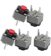 5 Pcs Mute Button 6x6x7.3mm Square Switch Silent Switch Button Micro 10 Million Mouse Micro Indus...