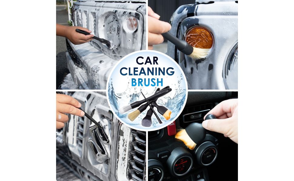 Car Detailing Brush Kit - Ultra Soft Car Interior Detailing Brushes - Perfect Car Accessory Gift