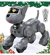 anysun Robot Dog Toy for Kids, Programmable Remote Control Robot Puppy with Follow Up & Touch Sen...