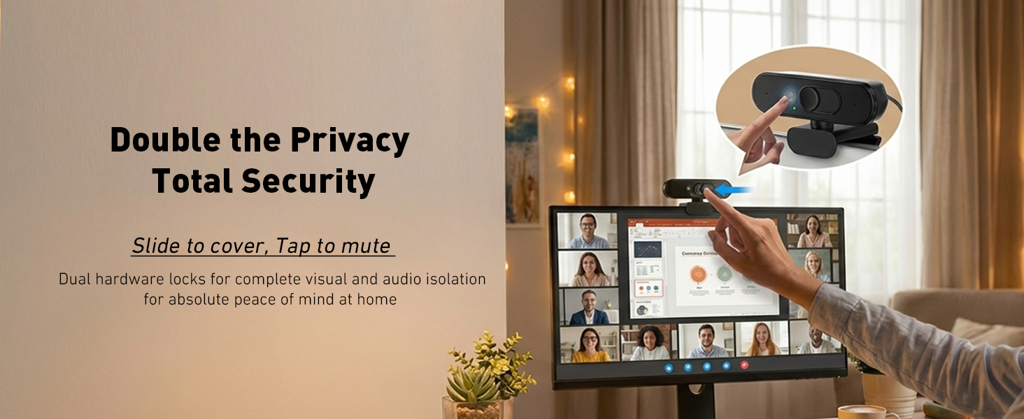 Dual privacy webcam