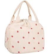 Lunch Box For Women, Cute Insulated Lunch Bag For Girls Aesthetic, Vintage Reusable Thermal Lunch...