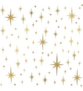 Star Wall Stickers Girls Room Wall Decals (116pcs) Sparkle Wall Sticker Stick and Peel Stars Stic...