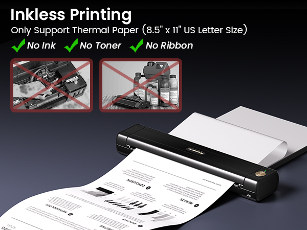 portable inkless printer
