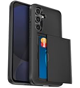 Jiunai for Samsung Galaxy S24 FE Case Card Holder Wallet 2 Card Slot Hidden Pocket Credit Cards I...