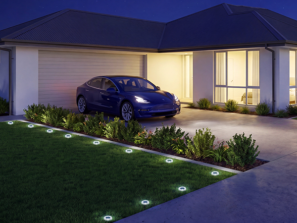 solar disc lights outdoor waterproof