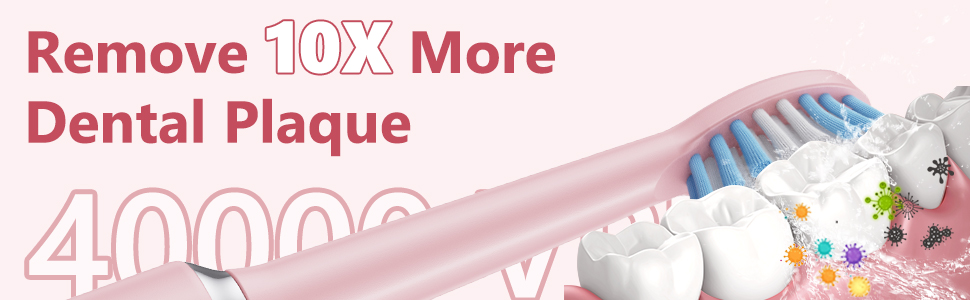 remove 10x more dental plaque