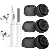 3-Pairs Replacement Ear Tips for AirPods Pro 2nd/1st Generation with Cleaner kit,Noise Reduction ...