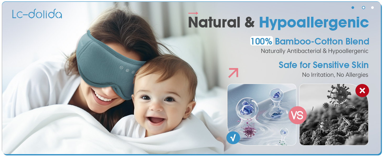 Bamboo cotton sleep mask