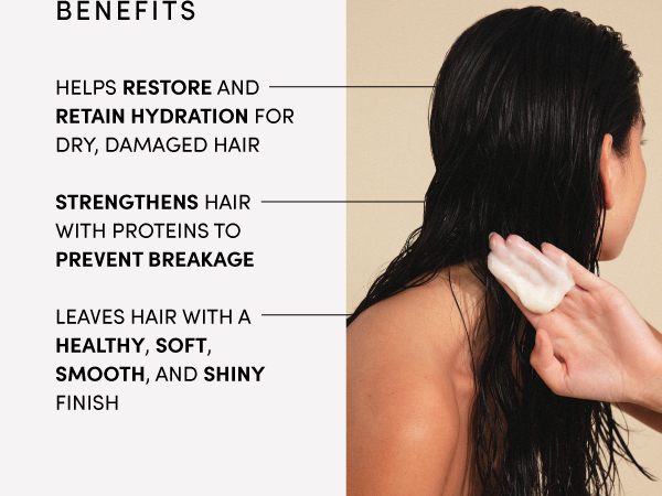 Hydrolyzed keratin helps to prevent breakage while reducing frizz and flyaways