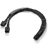 Formulamod 16AWG 12VHPWR,17.7inch PCI-e 5.0 16pin(12+4) Cable to 2X8-Pin Male to Female,12+4pin f...