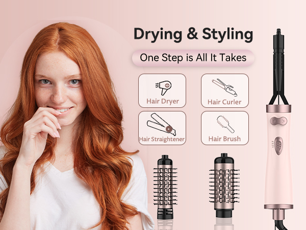 rotating hair dryer brush