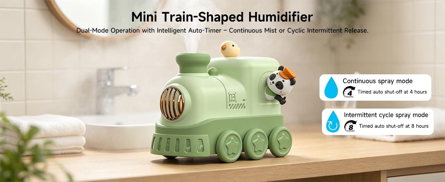 Mini Portable USB Desktop Train Humidifier 02