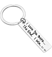 PLwelth I Love You Keychain for Couples Husband Wife Funny Keyring Gifts for Her Him Valentine's ...