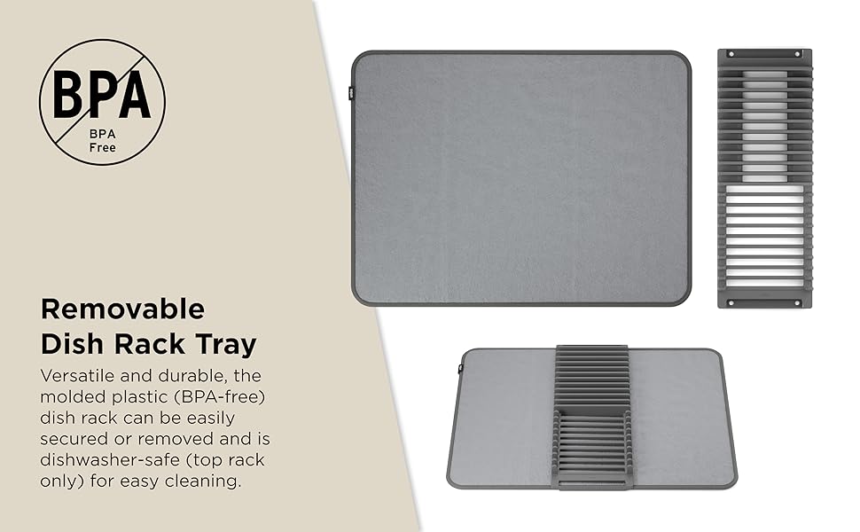 udry dish drying mat