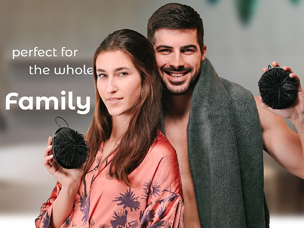 Perfect for the whole family men's body scrubber men loofah men shower scrubber for shower