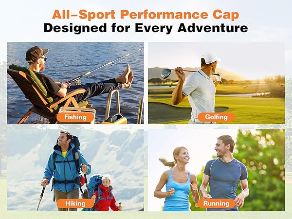 golf hat fishing hat hiking hat running hat for men women